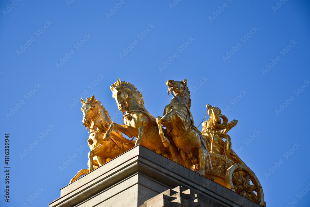 Obraz premium cascada monument at barcelona, spain