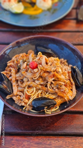 seafood and pasta