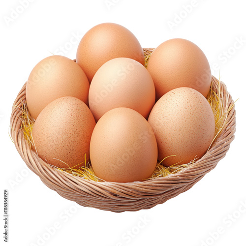 Wallpaper Mural egg basket photo, isolated, on transparent background Torontodigital.ca