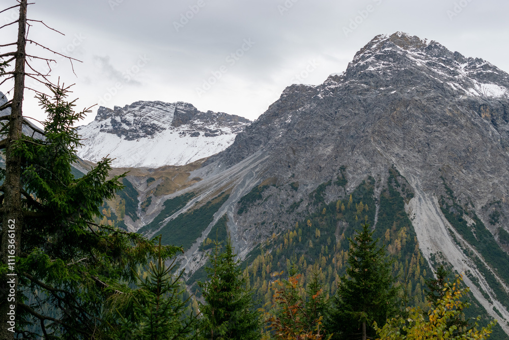 Alpine scenery in Arosa in Switzerland Alpine scenery in Arosa in Switzerland