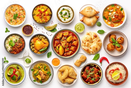 Wallpaper Mural Traditional Indian food collection for Ramadan iftar. Torontodigital.ca