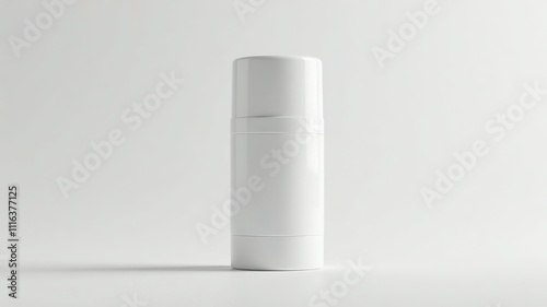 Glossy White Deodorant Stick Packaging - High-Resolution AI Photo