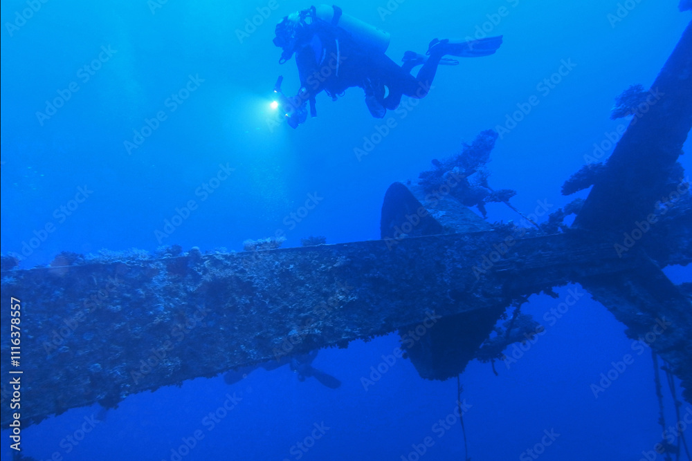 Salem Express shipwreck in the Red Sea near Big Brother island, Egypt