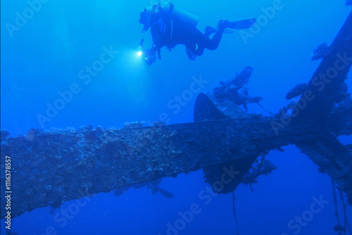 Salem Express shipwreck in the Red Sea near Big Brother island, Egypt
