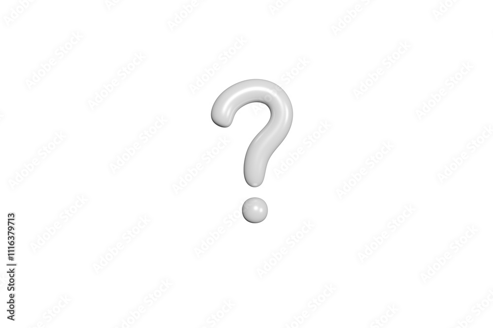 Naklejka premium 3d question mark