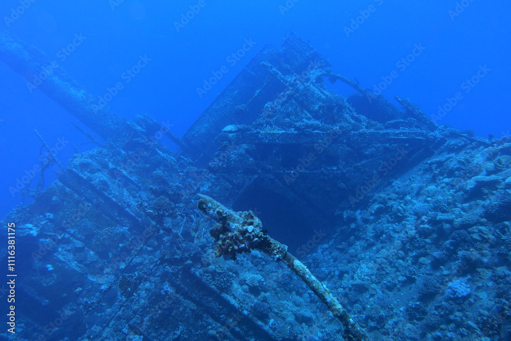 Thistlegorm shipwreck in the Red Sea, Egypt