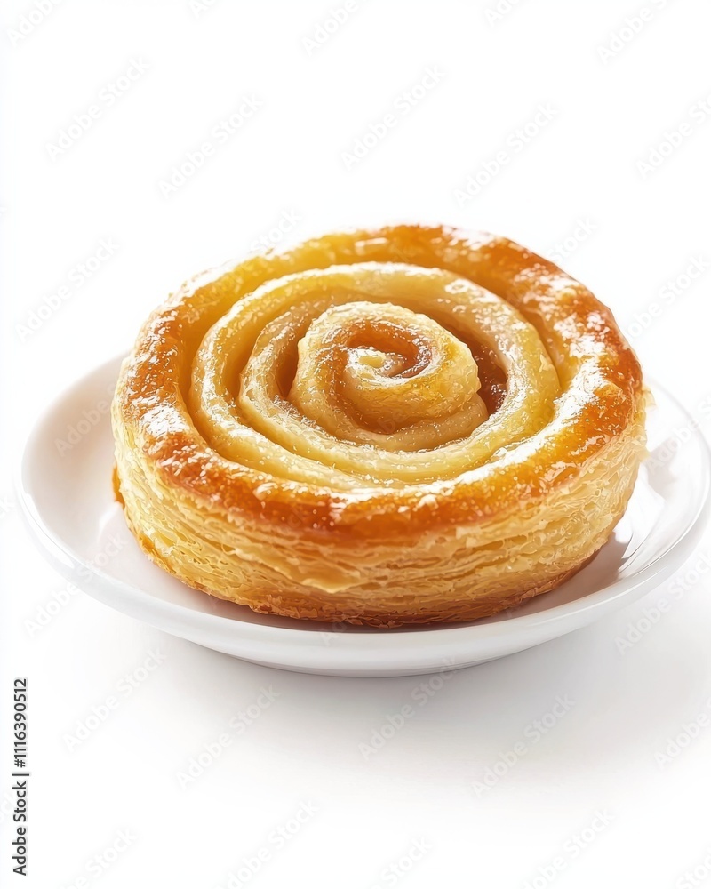 Fototapeta premium Baking delicious cinnamon roll pastries cozy kitchen food warm atmosphere close-up culinary delight