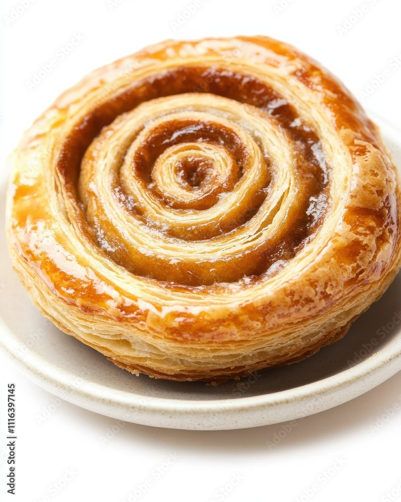 Fototapeta premium Delicious spiral pastry treats bakery shop food cozy environment close-up view culinary delight