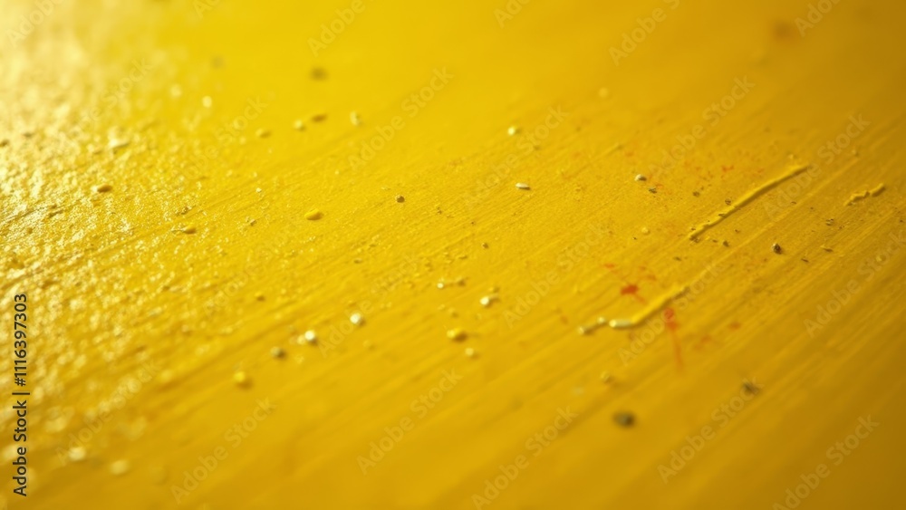 A close up of a yellow surface with water droplets A close up of a yellow surface with water droplets