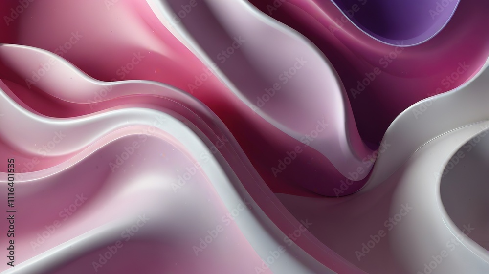 Fototapeta premium Creative liquid shapes abstract 3D wavy background