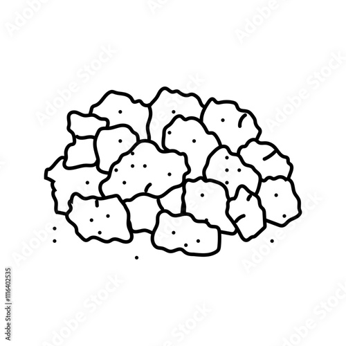 guggul ayurvedic herb line icon vector. guggul ayurvedic herb sign. isolated contour symbol black illustration