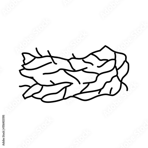jatamansi ayurvedic herb line icon vector. jatamansi ayurvedic herb sign. isolated contour symbol black illustration