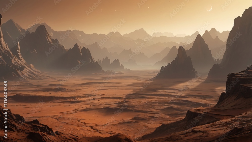 Naklejka premium alienate planet , planet , Outer Planet , Planet Destruction , Ai Generatives