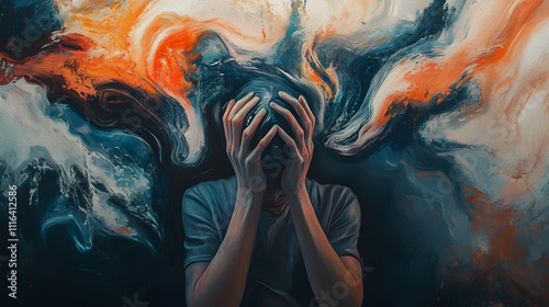 Chaos and Color: An Artistic Interpretation of the Internal Turmoil of Panic Disorder