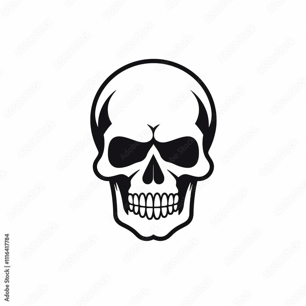 Fototapeta premium human skull isolated on white