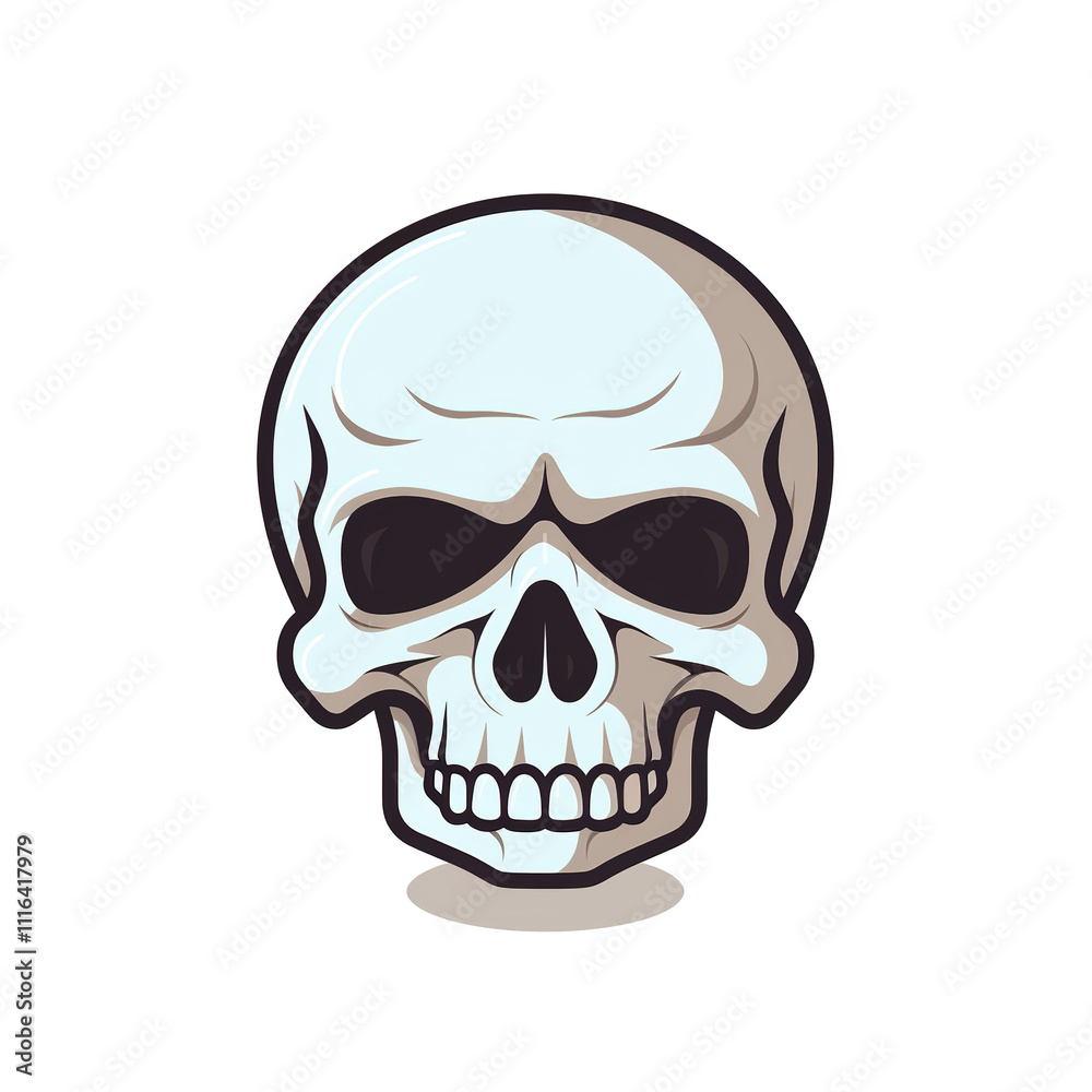 Fototapeta premium human skull isolated on white