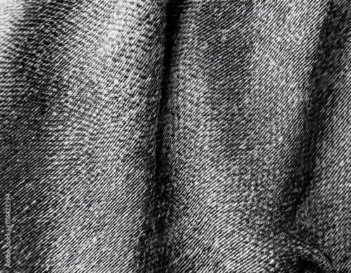 Dark colored fabric folds as background texture