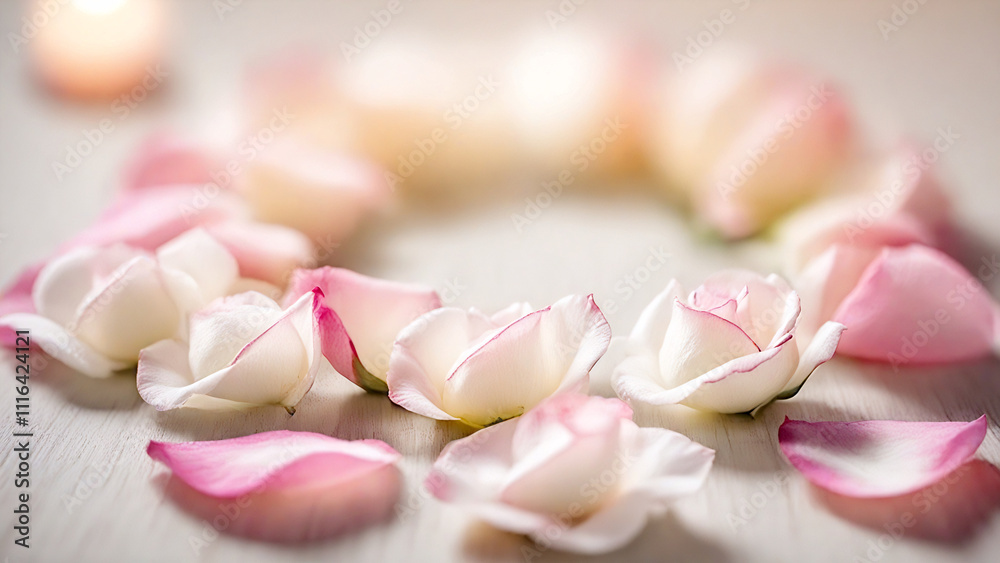 Soft petals with pink speckles, macro view Soft petals with pink speckles, macro view