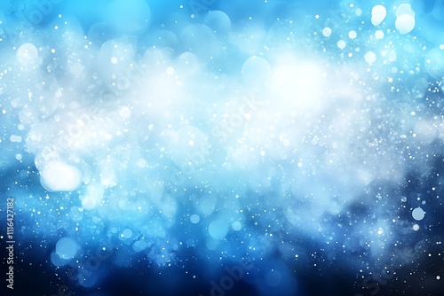 Abstract blue background with bokeh effect: Soft, out-of-focus bokeh lights in different shades of blue, creating a dreamy and atmospheric abstract background