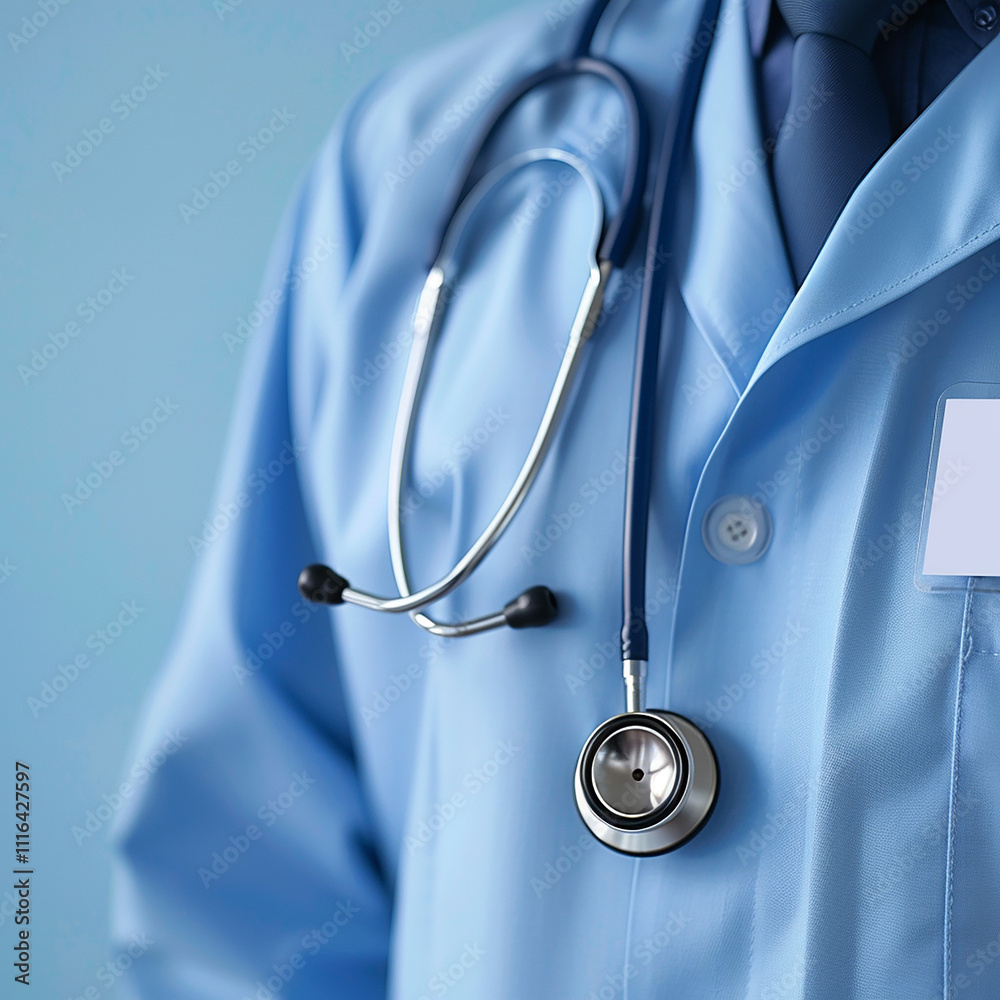 Doctor’s Professional Attire with Stethoscope Close-Up
Doctor’s Professional Attire with Stethoscope Close-Up