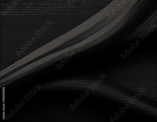 Dark colored fabric folds as background texture