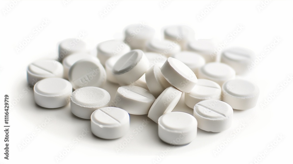 Isolated falling pills with full depth of field, isolated on white Isolated falling pills with full depth of field, isolated on white
