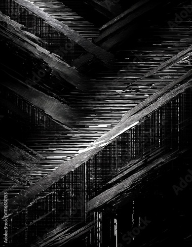Abstract scratch dot pixel texture with random dark theme