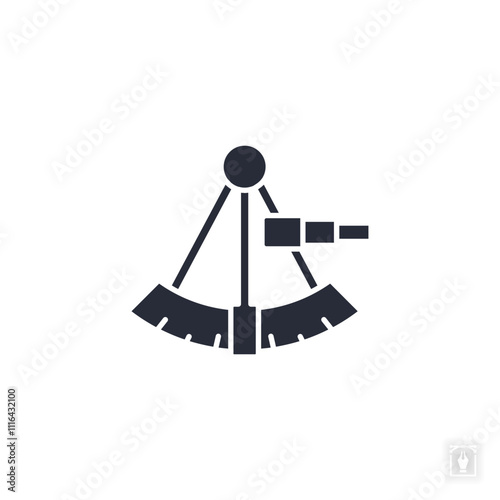 sextant icon. sextant Symbol sign for mobile concept and web design. Vector icon, Logo illustration, Vector graphics