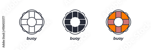 buoy icon. buoy Symbol sign for mobile concept and web design. Vector icon, Logo illustration, Vector graphics