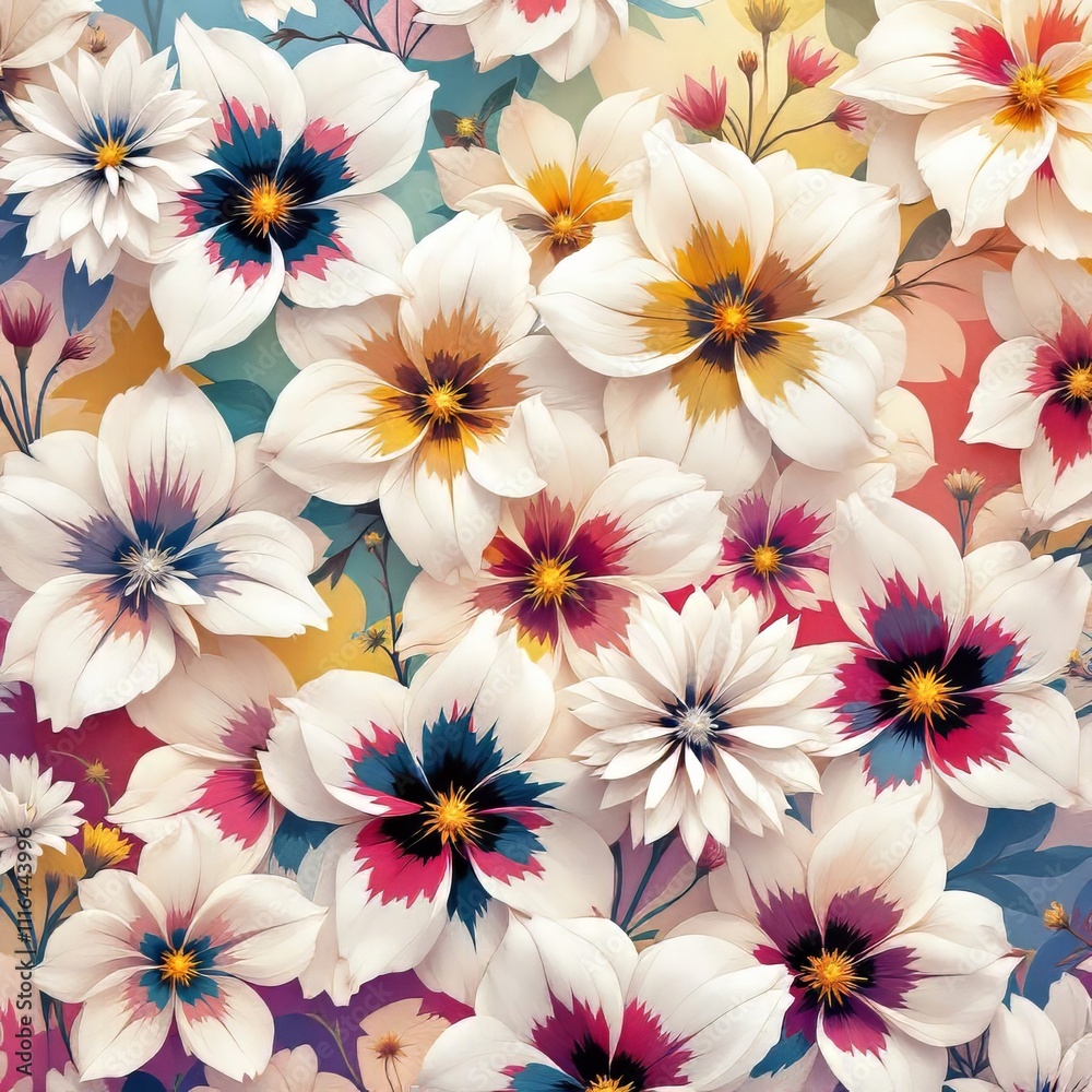 Fototapeta premium Colorful, rhythmic pattern.
