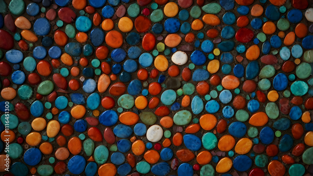 Tile Texture with Bold, Vibrant Colors. Tile Texture with Bold, Vibrant Colors.