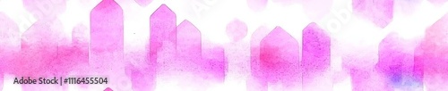 Abstract soft pink shapes in a loose watercolor style. 