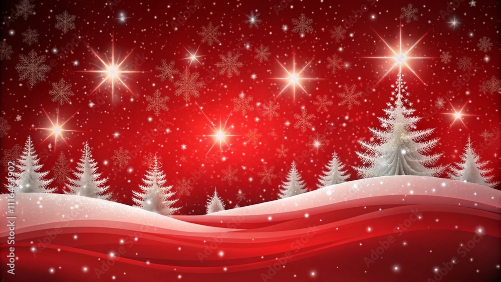 Red Christmas Background with Snowy Hills
Red Christmas Background with Snowy Hills