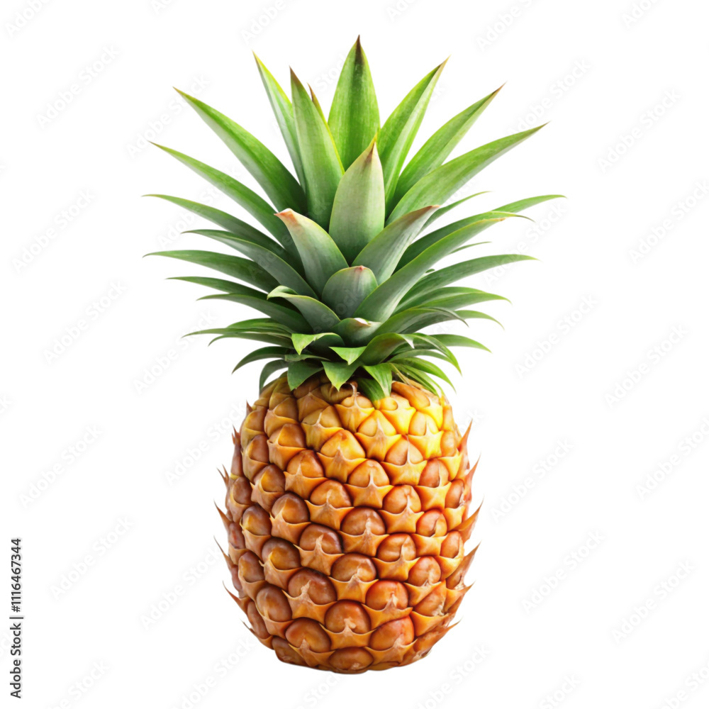 Fototapeta premium A pineapple with a transparent background, PNG file