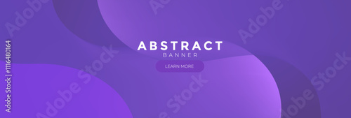 Abstract liquid banners, Violet banner
