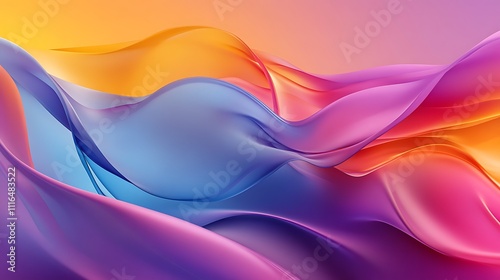 Wallpaper Mural Dynamic Gradient Waves for a Modern Abstract Background Design Torontodigital.ca