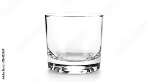 Wallpaper Mural Empty Clear Glass Shot Glass On White Background Torontodigital.ca