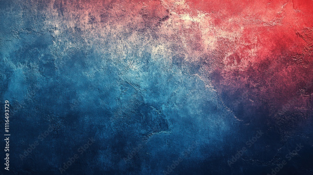 Obraz premium Abstract blue and red textured background.
