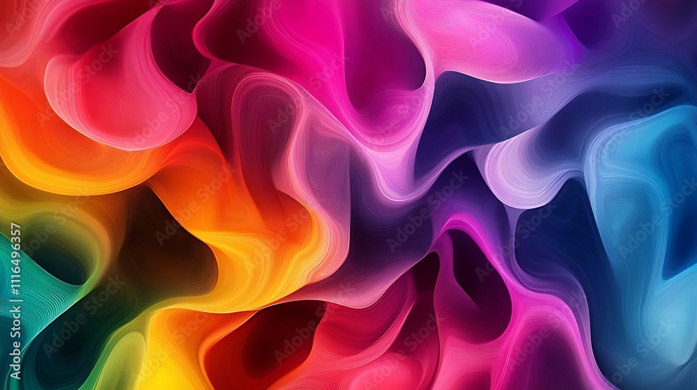 Obraz premium A Trendy and Colorful Abstract Background Design