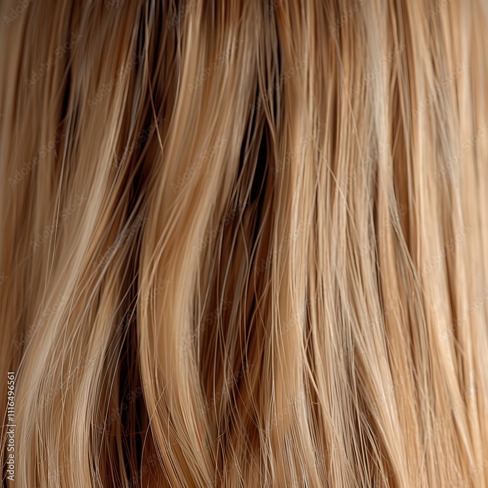 Naklejka premium Luscious and Silky Straight Blonde Hair with Captivating Textures and Natural Shine