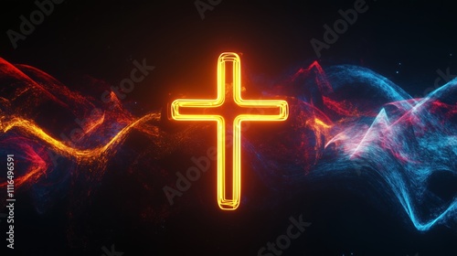 Radiant Cross - A Symbol of Light and Energy