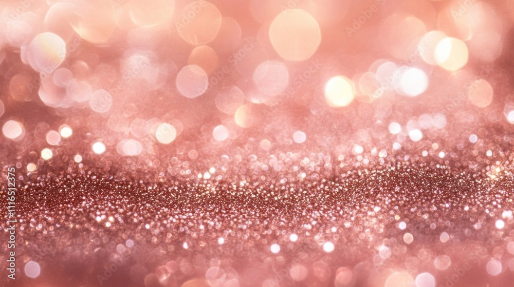 Abstract Rose Gold Glitter and Bokeh Background Abstract Rose Gold Glitter and Bokeh Background