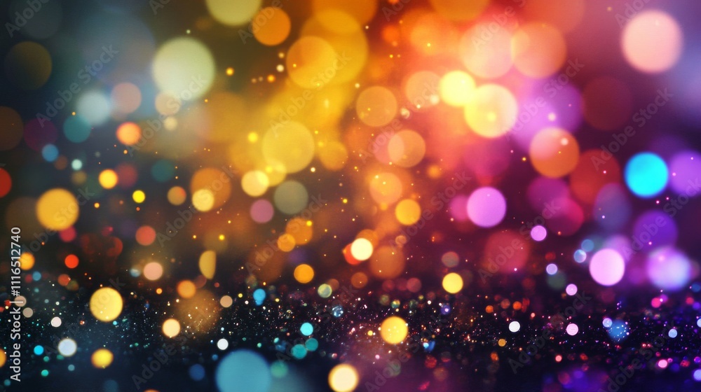 Abstract Colorful Bokeh Background with Glittering Texture Abstract Colorful Bokeh Background with Glittering Texture