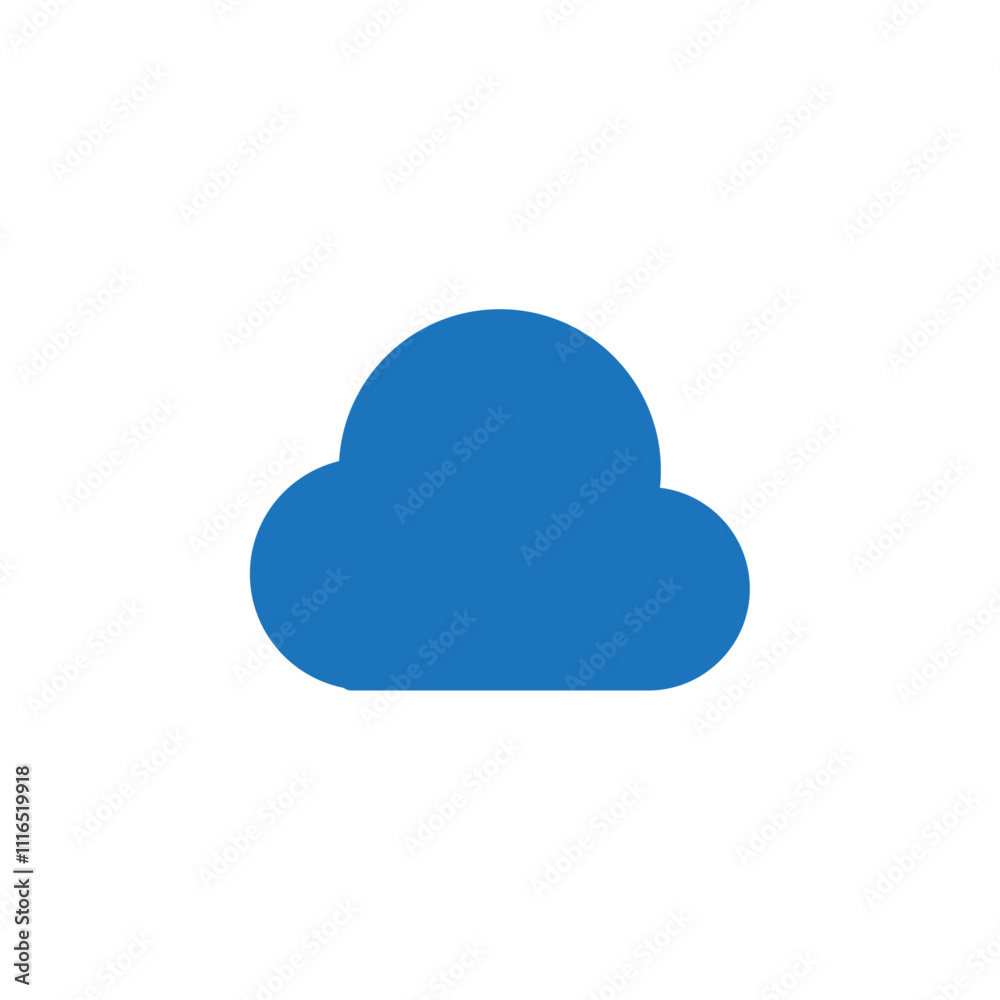 cloud icon Flat line illustration cloud icon Flat line illustration