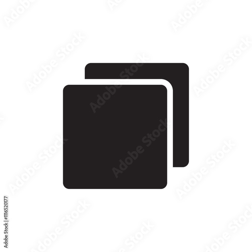 Copy icon Flat line illustration