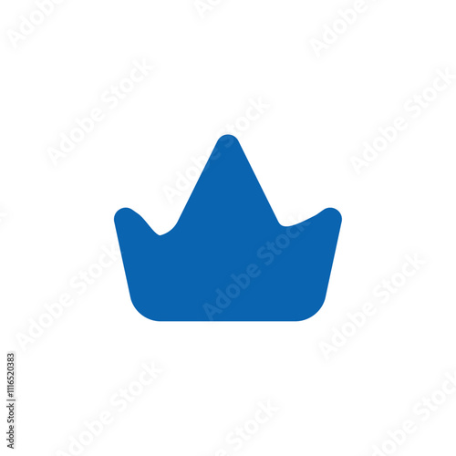 Crown icon Flat line illustration