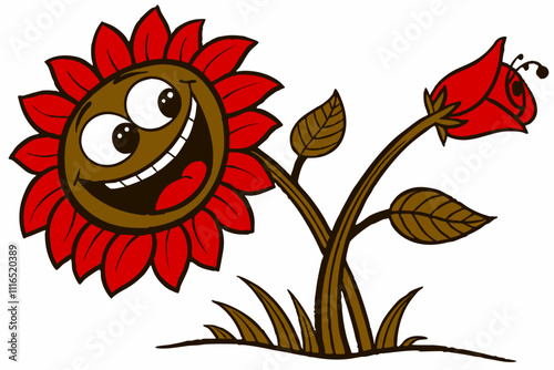 How to Create Funny Delicate Dewdrop Leaves Clipart on a White Background