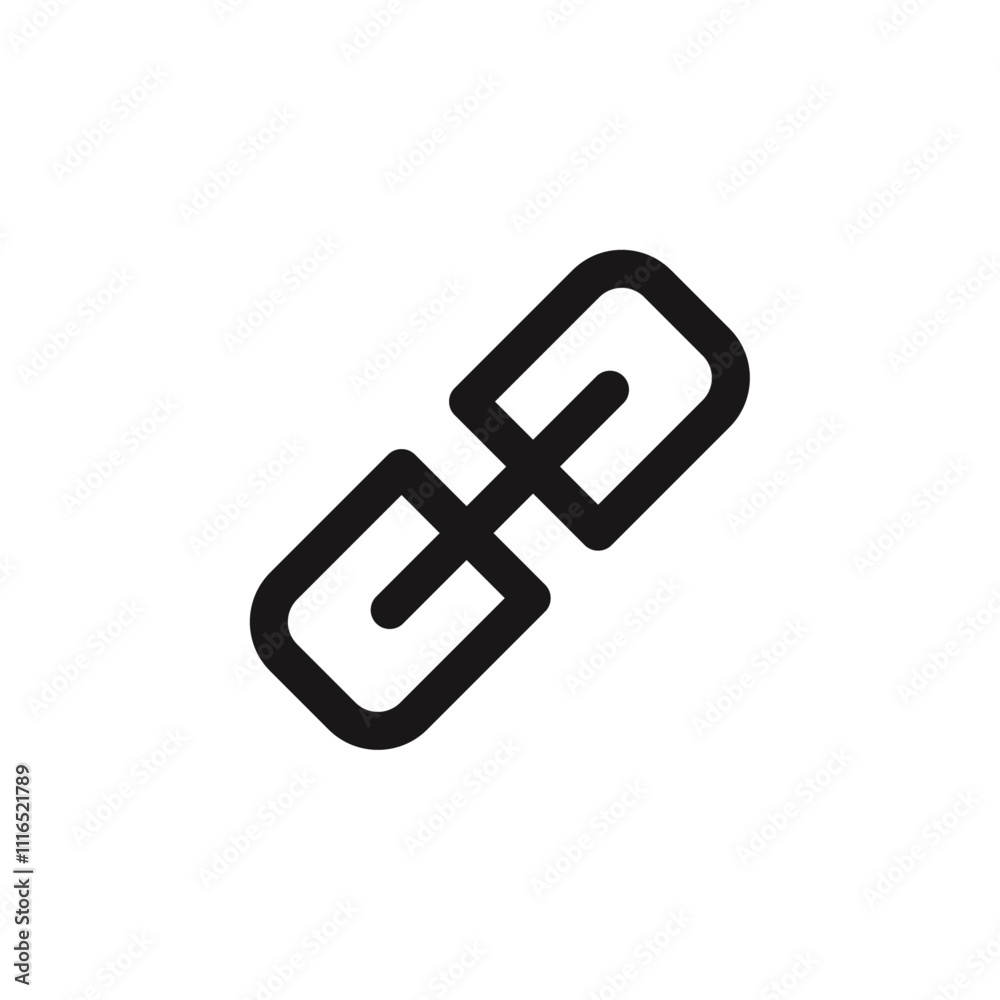 link icon Flat line illustration