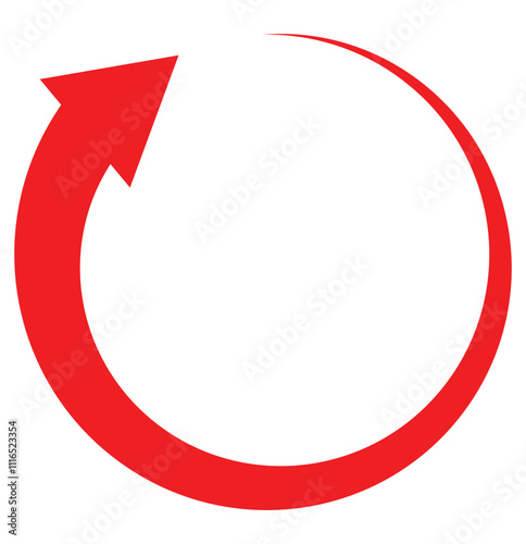 Photos Red circle arrow icon