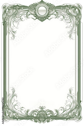 Frame with decorations for certificate and award template.